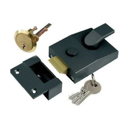 Nightlatch STD Grey with CYL + 3 Keys