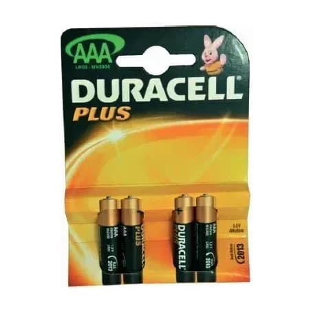 Duracell Pluss Batt AAA 1.5V x4