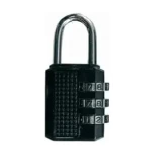 3-Digit Combination Padlock 25mm Black T