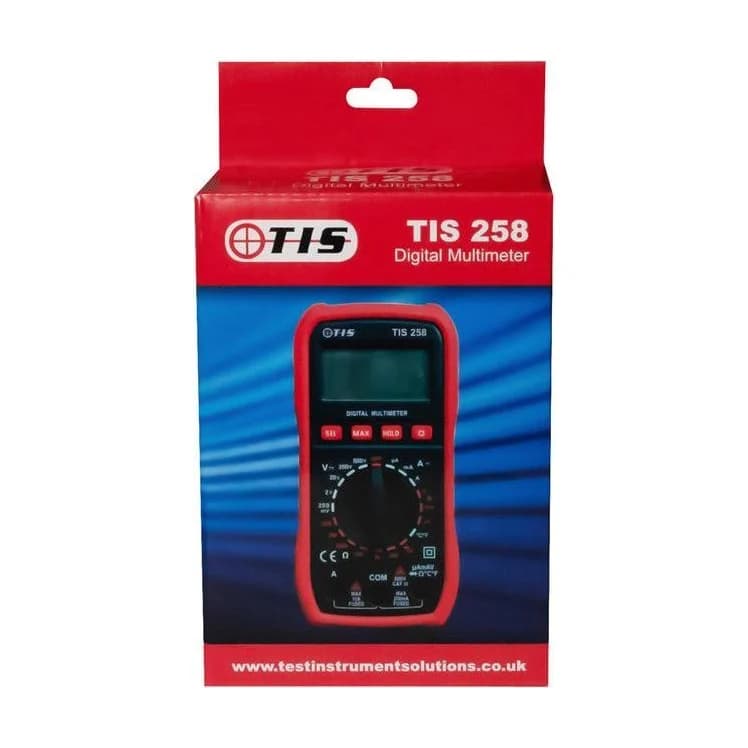TIS 258 Digital Multimeter With Temperature Probe