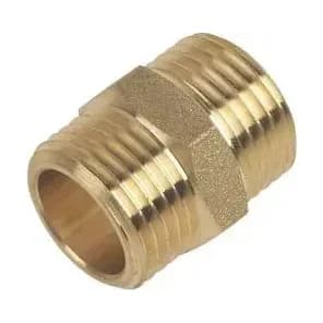 tradepumps Brass Hex Nipple 2 1/2"