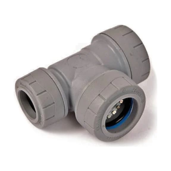 28mm x 22m X 28mm End Reduced Tee Polyplumb