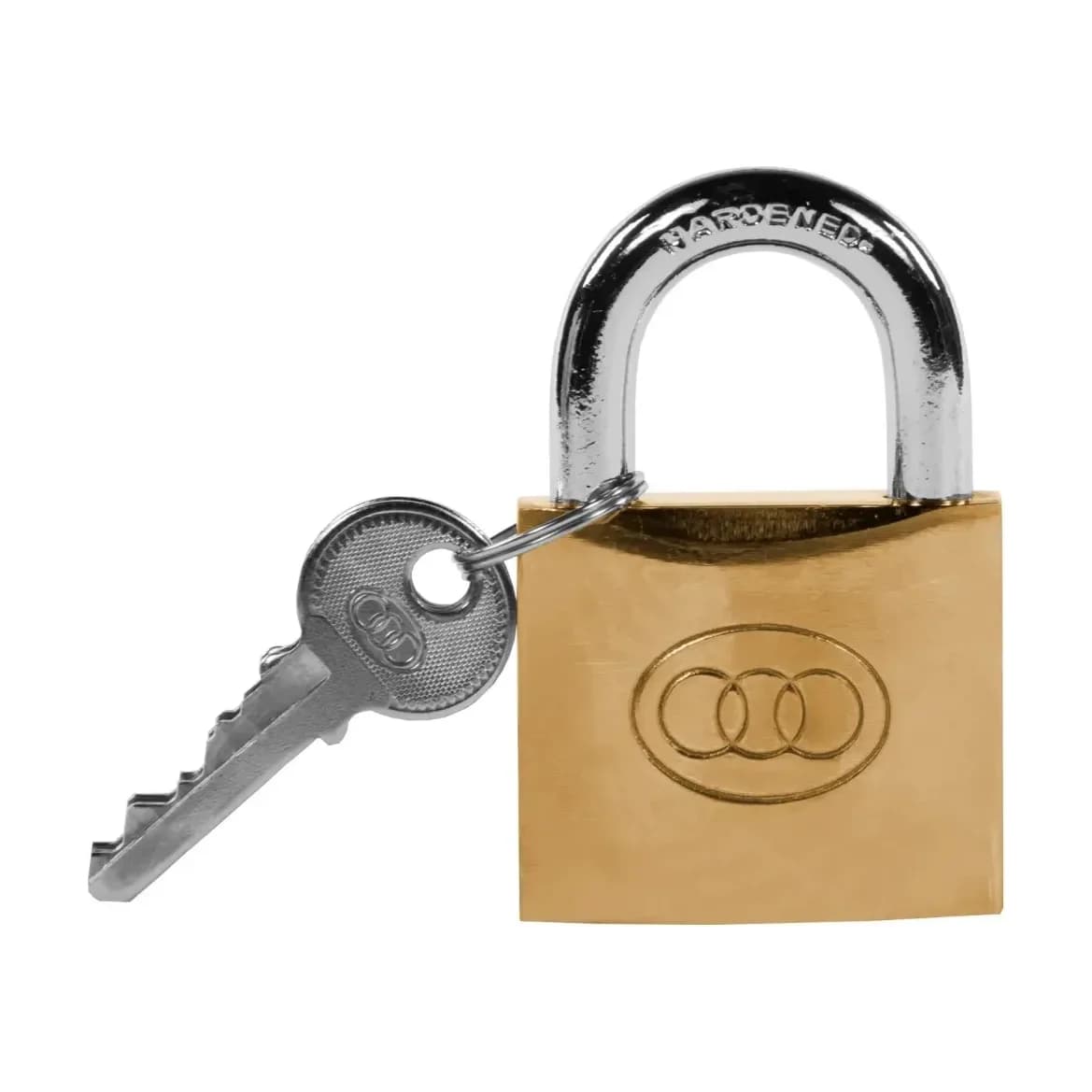 Padlock T/Circle Brass PP