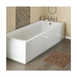 Halite 1900mm Front Bath Panel White Gloss