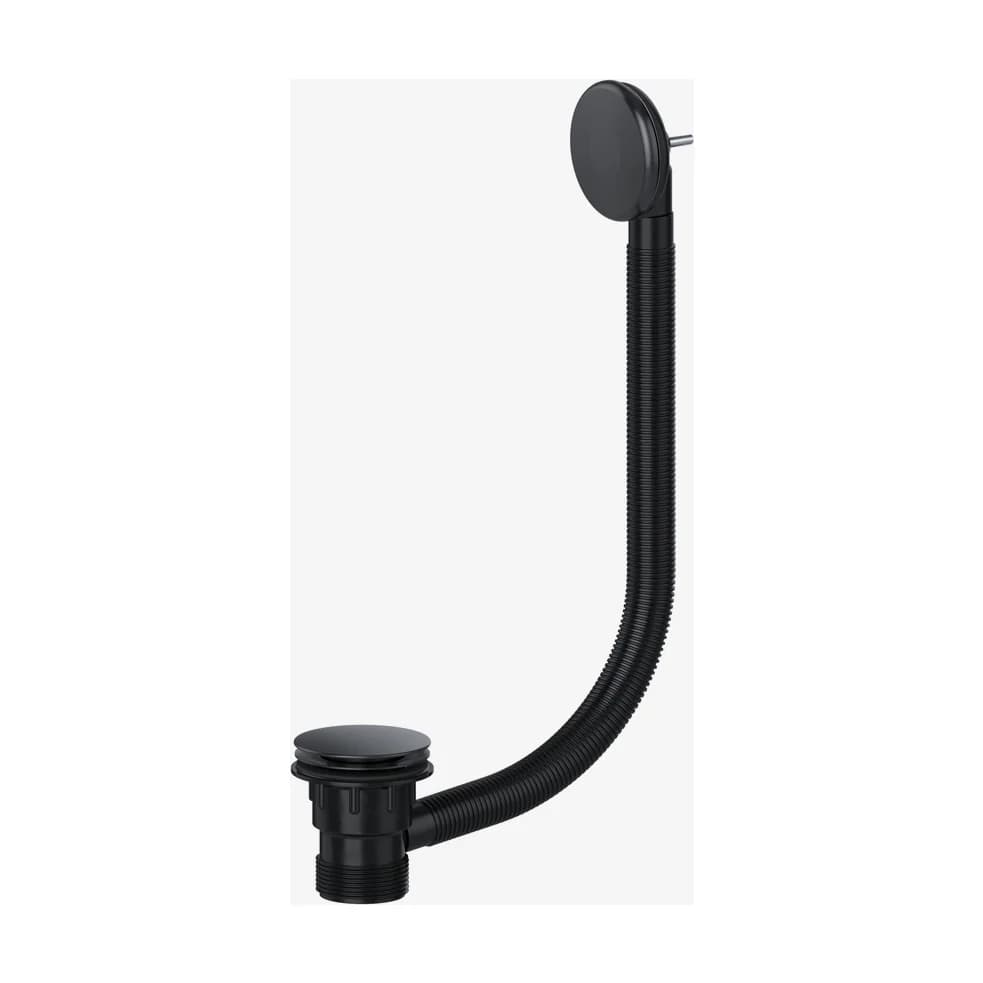 Clicker Combination Bath Waste Matt Black