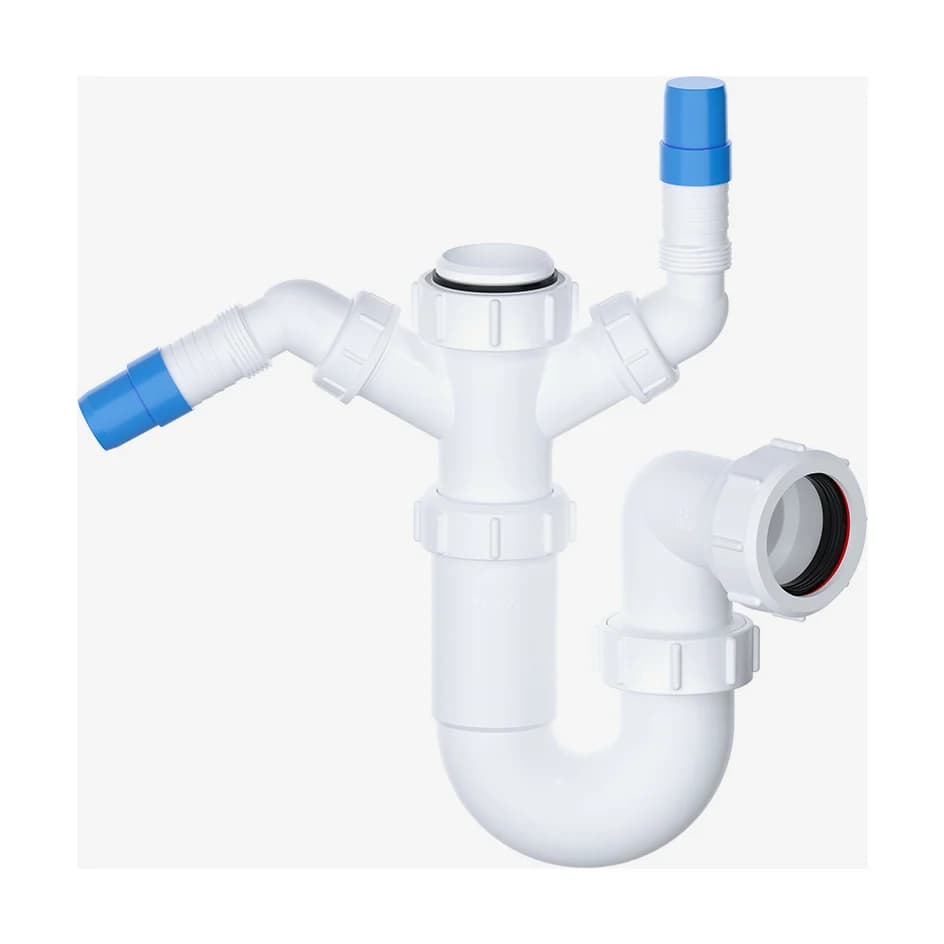 1 1/2" P Trap 2 Outlets