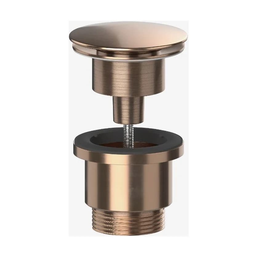 Universal Clicker Basin Waste Brushed Copper