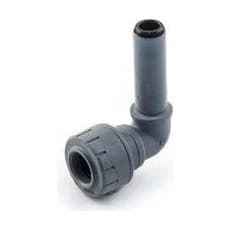 Polyplumb Spigot Elbow - 10 x 15mm Grey