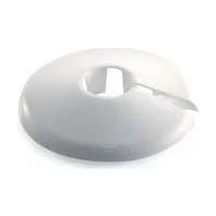 Talon Pipe Collar - 22mm, White