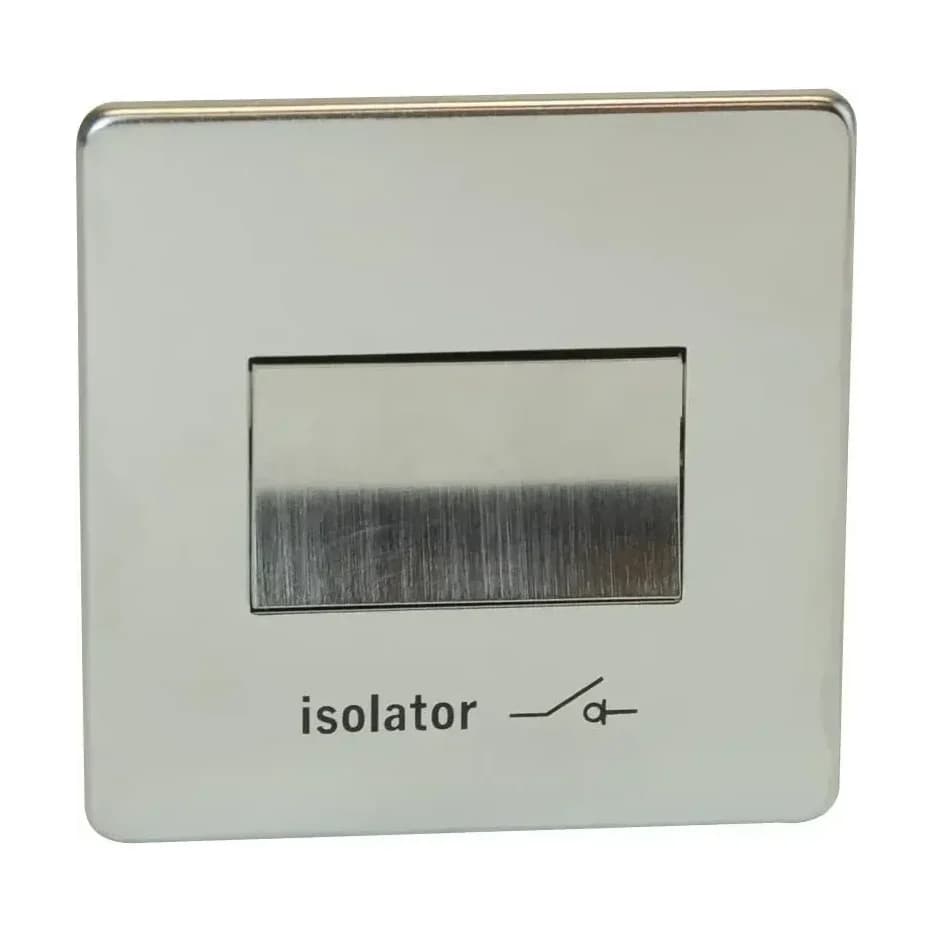 Satin CHrome Fan Isolator Switch