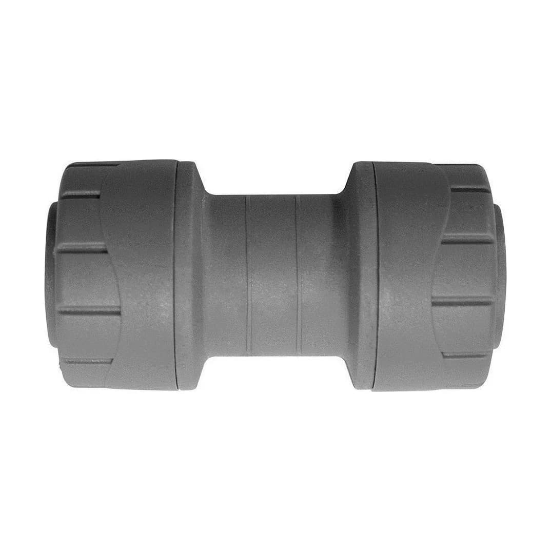 Polypipe Polyplumb PB022 Push Fit Straight Coupler 22mm (Pack of 10)