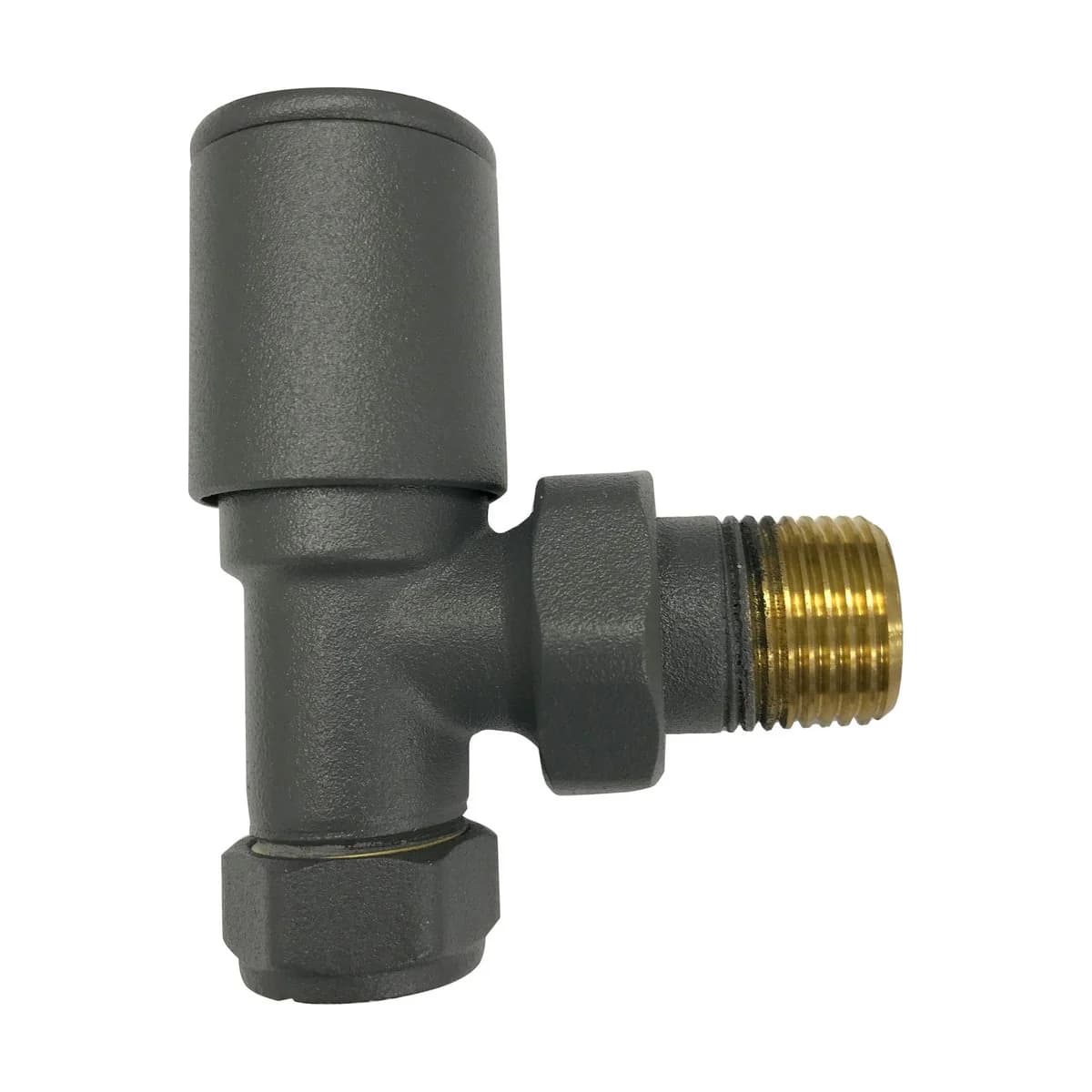 Towel Rail - Anthracite Angled Twin Valve Design