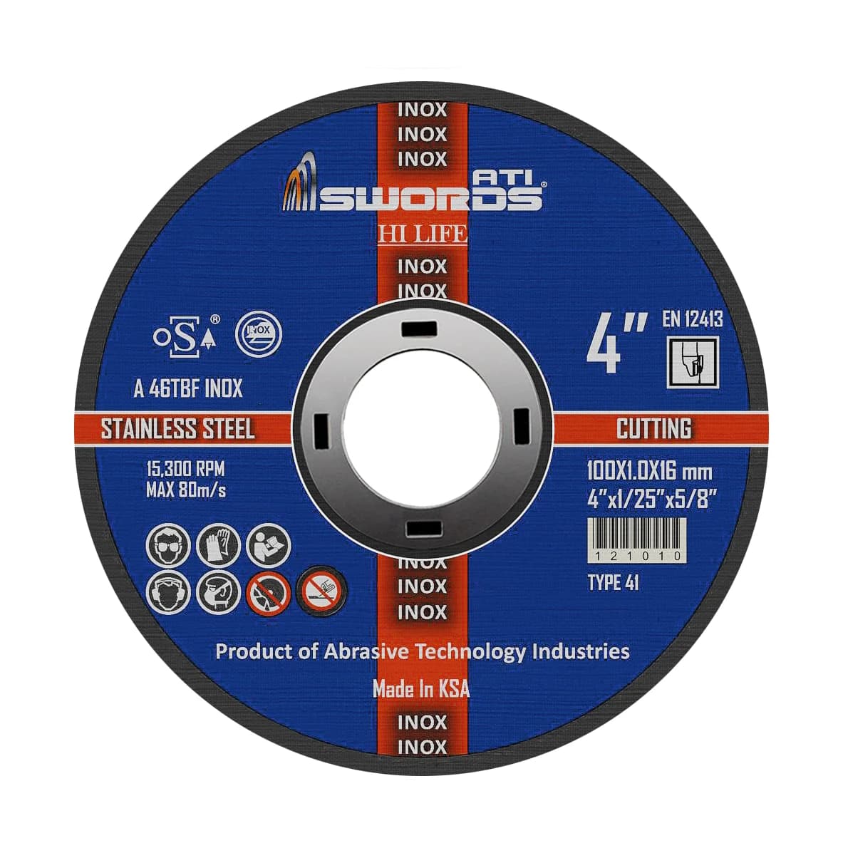 Stainless Steel Cutting Disc Thin 112mm