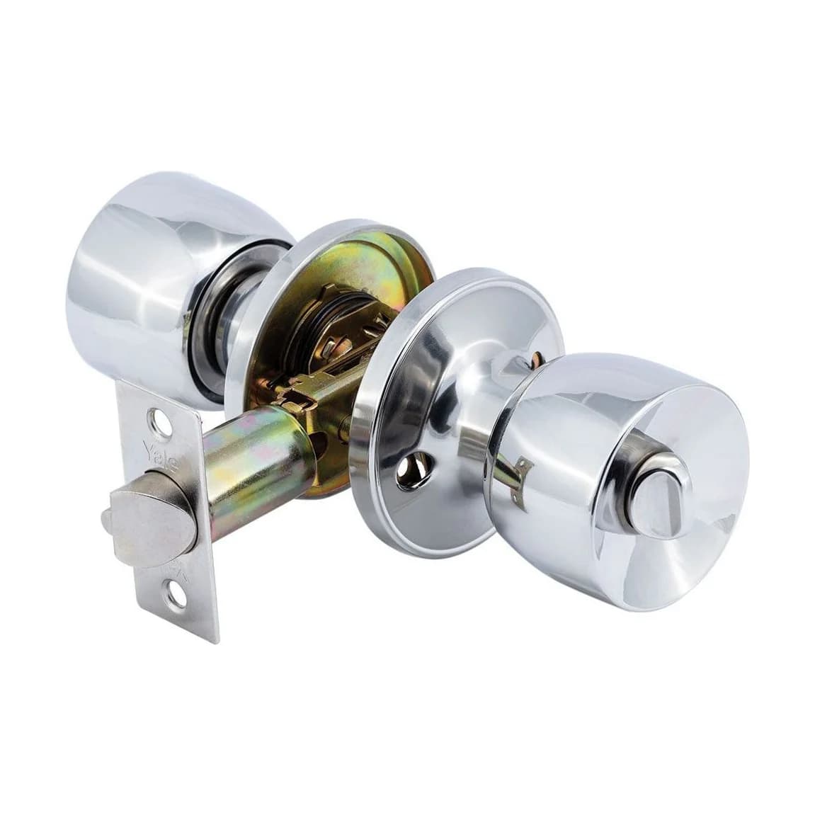 Yale Chrome Entrance Knob Set