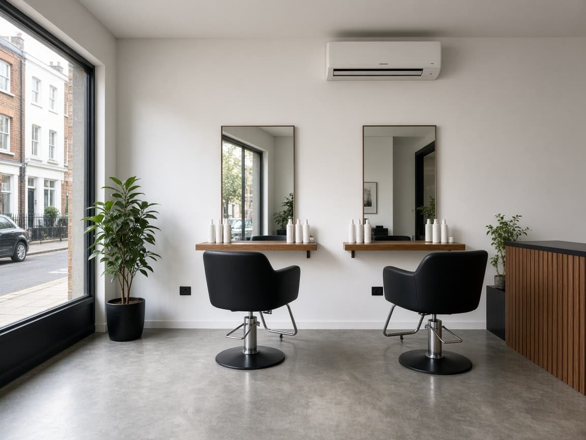 Shop / salon with air conditioning