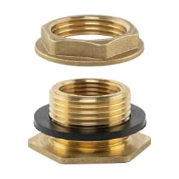 Water Butt Brass 1" BSP Male - 3/4" BSP Female Water Butt Brass 1" BSP Male - 3/4" BSP Female