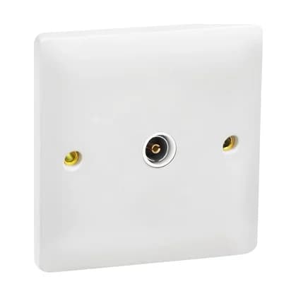 1 Gang Curvex TV Socket