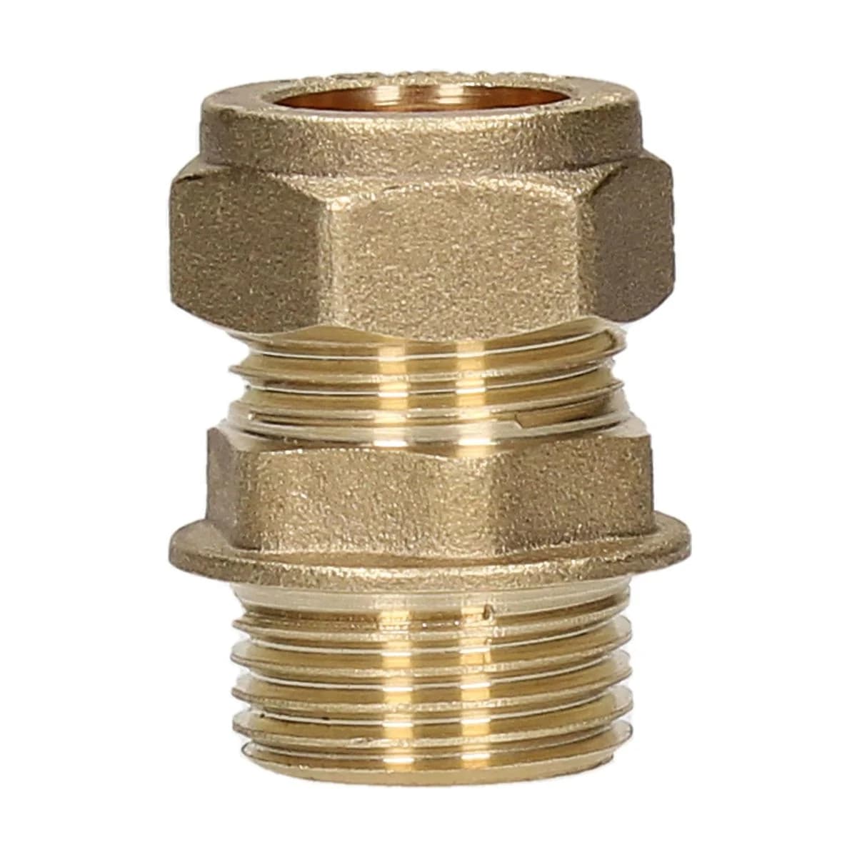 22mm x 1/2" Compact Male Iron Compression Coupler 22mm x 1/2" Compact Male Iron Compression Coupler