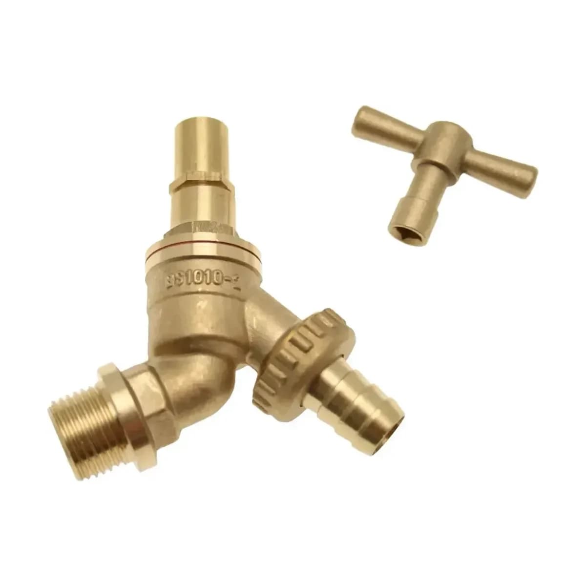 H.U. Lockshield Bibcock 1/2" (with key)