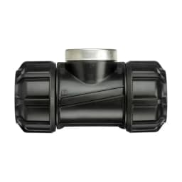 Tee Met/Lmp Pol x Female Iron 25mm / 3/4" Tee Met/Lmp Pol x Female Iron 25mm / 3/4"