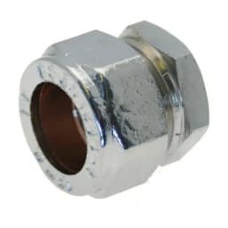 28mm Stopend Compression - Chrome 28mm Stopend Compression - Chrome