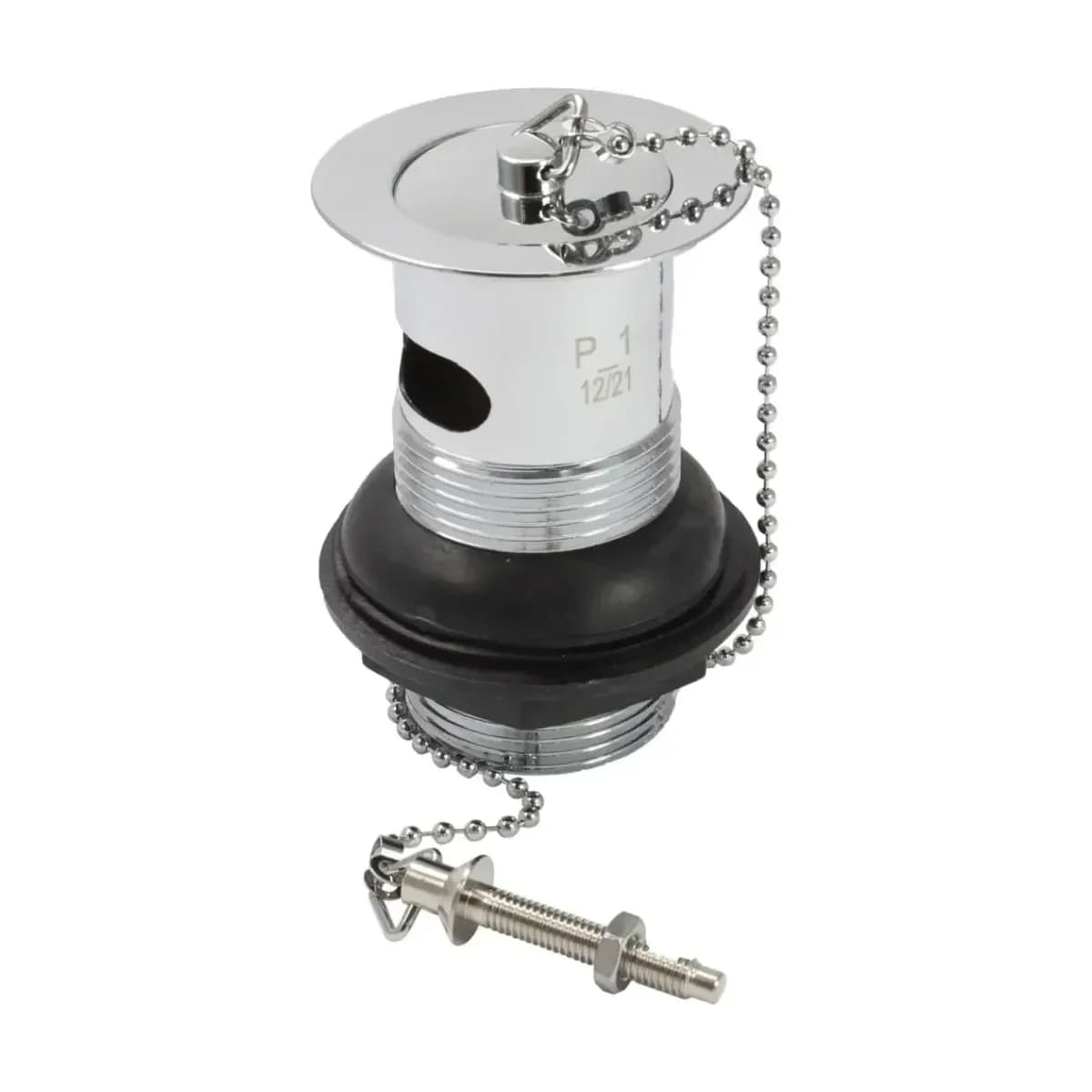 1 1/4" Slotted Brass Plug Basin Waste