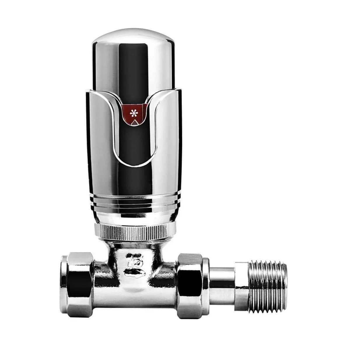 15mm Angled Chrome Lockshield Twin Pack Trv