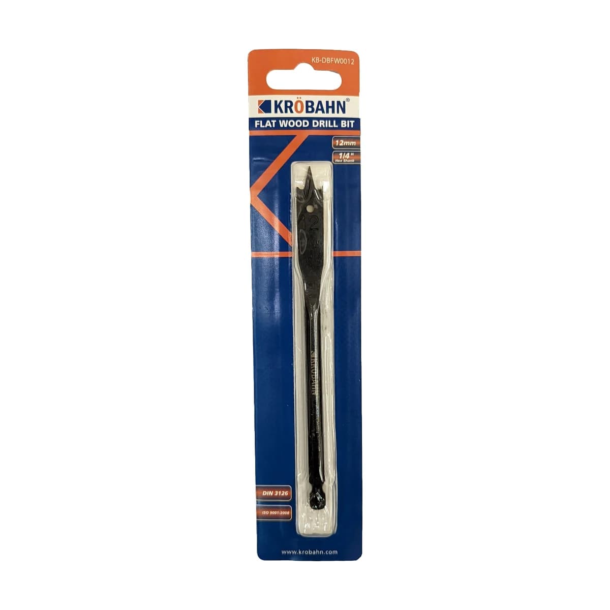 Krobahn Flat Wood Drill Bit 12mm Krobahn Flat Wood Drill Bit 12mm