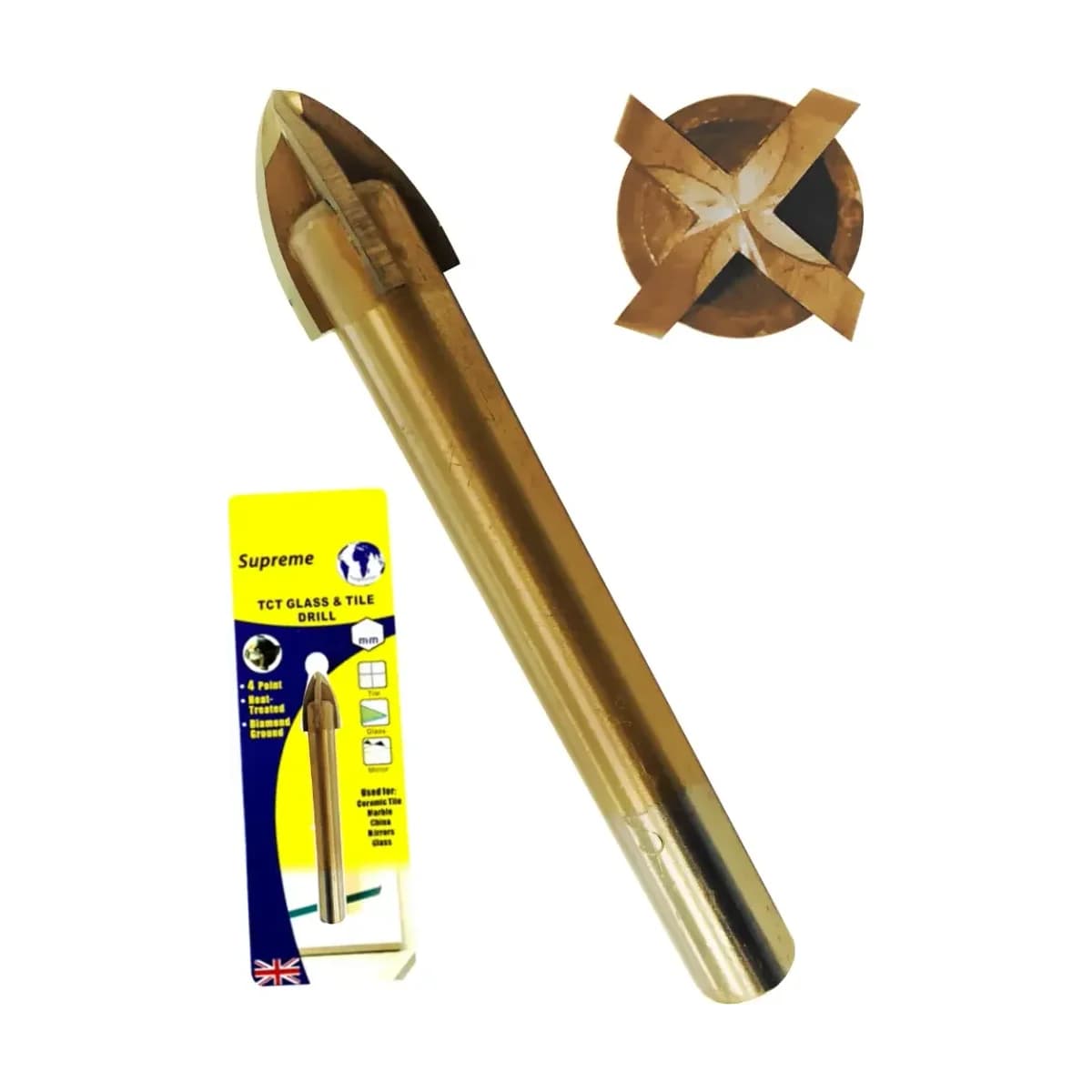 5mm Four Pointed Glass and Tile Drill Bit 5mm Four Pointed Glass and Tile Drill Bit