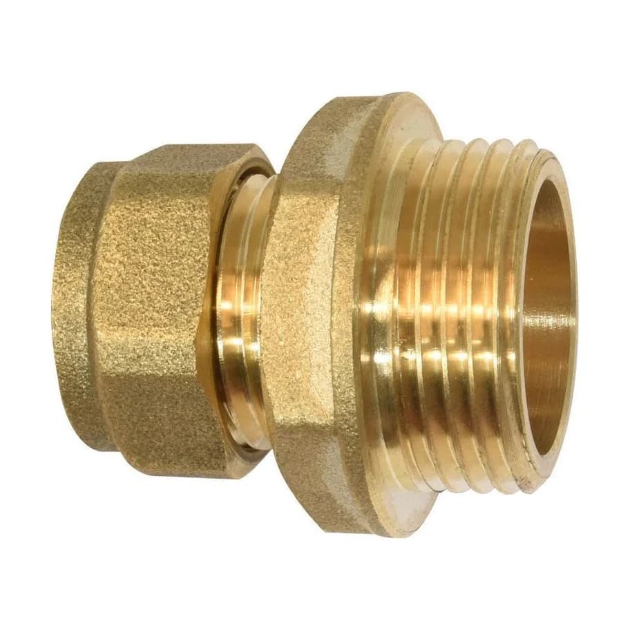 15mm x 3/4" Compact Male Iron Compression Coupler