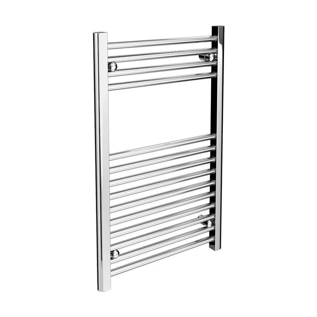 Chrome Electric Towel Rail H800mm x W500mm Straight 150w Standard